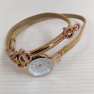 Wrist Watch on Slim Leather Strap